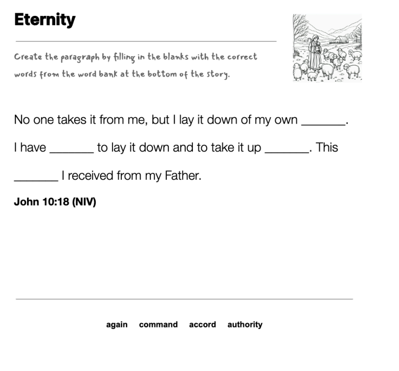 Eternity fill-in-the-blank